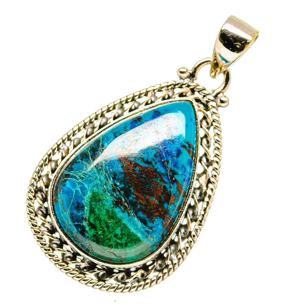 Chrysocolla Pendants handcrafted by Ana Silver Co - PD6077