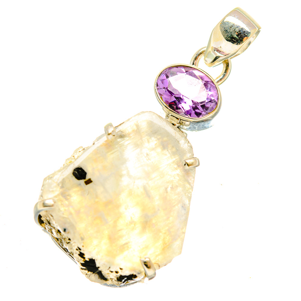 Rainbow Moonstone Pendants handcrafted by Ana Silver Co - PD6078