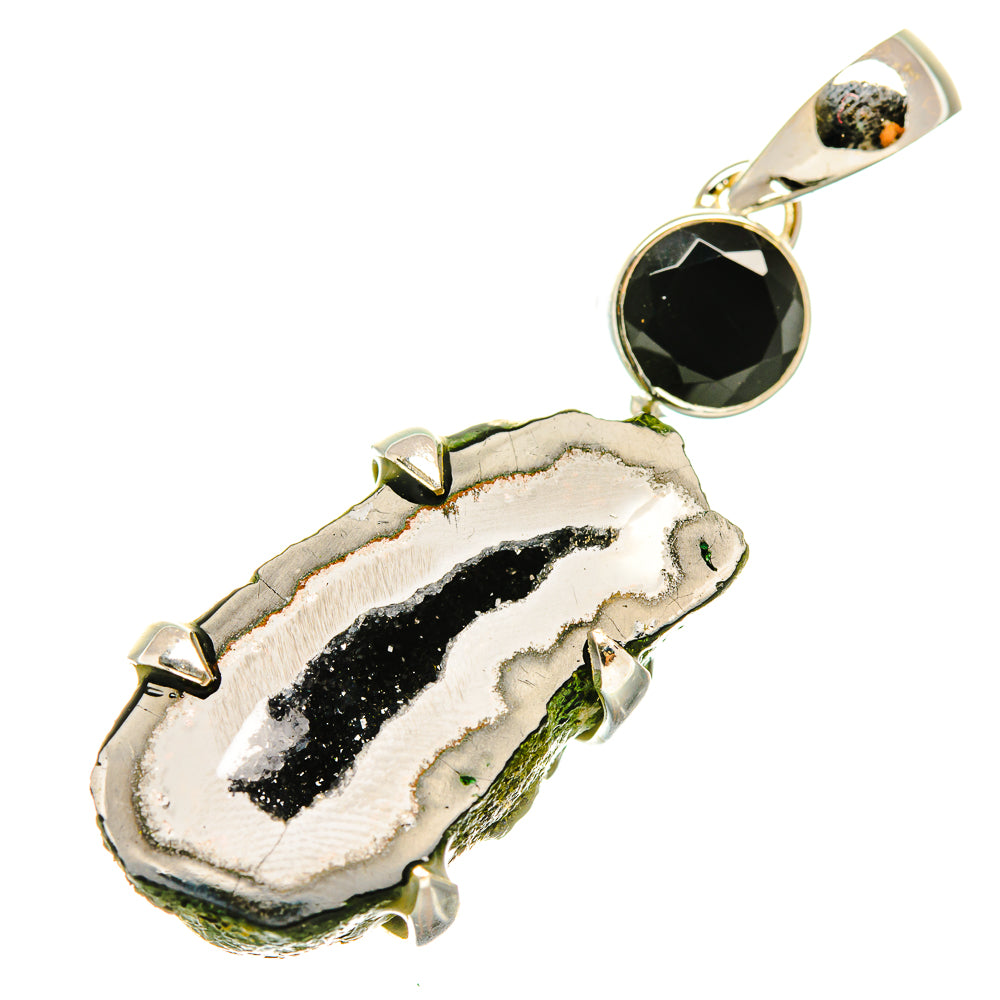 Coconut Geode Druzy Pendants handcrafted by Ana Silver Co - PD6079