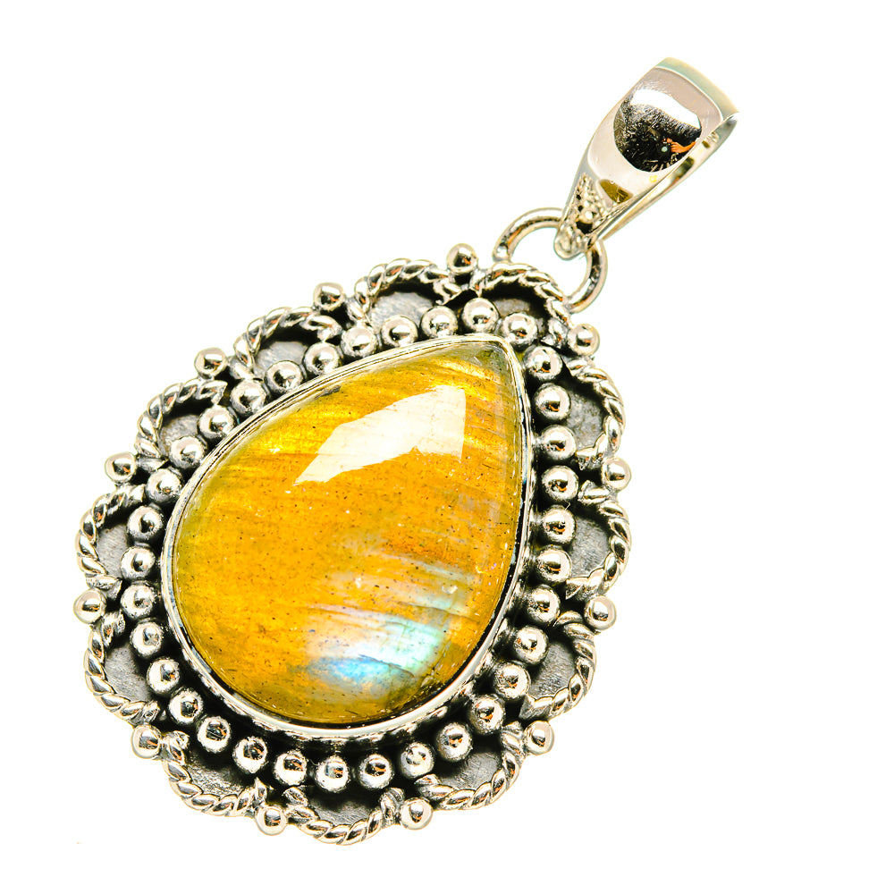 Labradorite Pendants handcrafted by Ana Silver Co - PD6093 - Photo 2