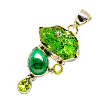 Chrome Diopside Pendants handcrafted by Ana Silver Co - PD6102