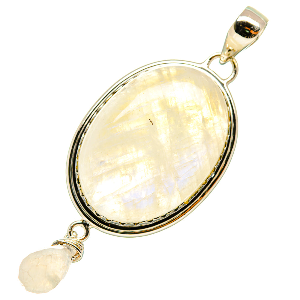 Rainbow Moonstone Pendants handcrafted by Ana Silver Co - PD6117