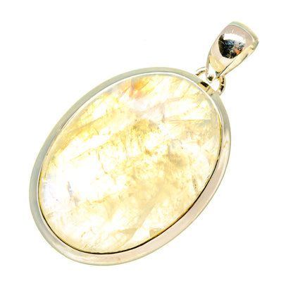 Rainbow Moonstone Pendants handcrafted by Ana Silver Co - PD6118