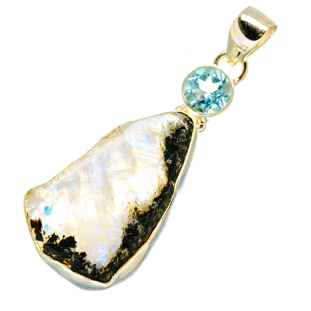 Rainbow Moonstone Pendants handcrafted by Ana Silver Co - PD6132