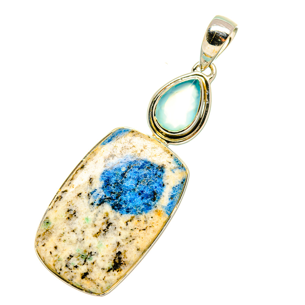 K2 Blue Azurite Pendants handcrafted by Ana Silver Co - PD6142