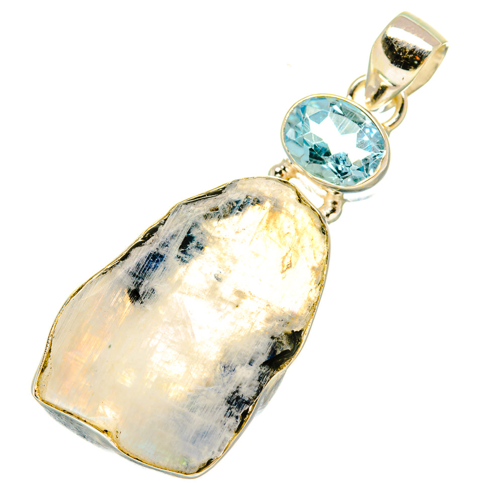 Rainbow Moonstone Pendants handcrafted by Ana Silver Co - PD6143