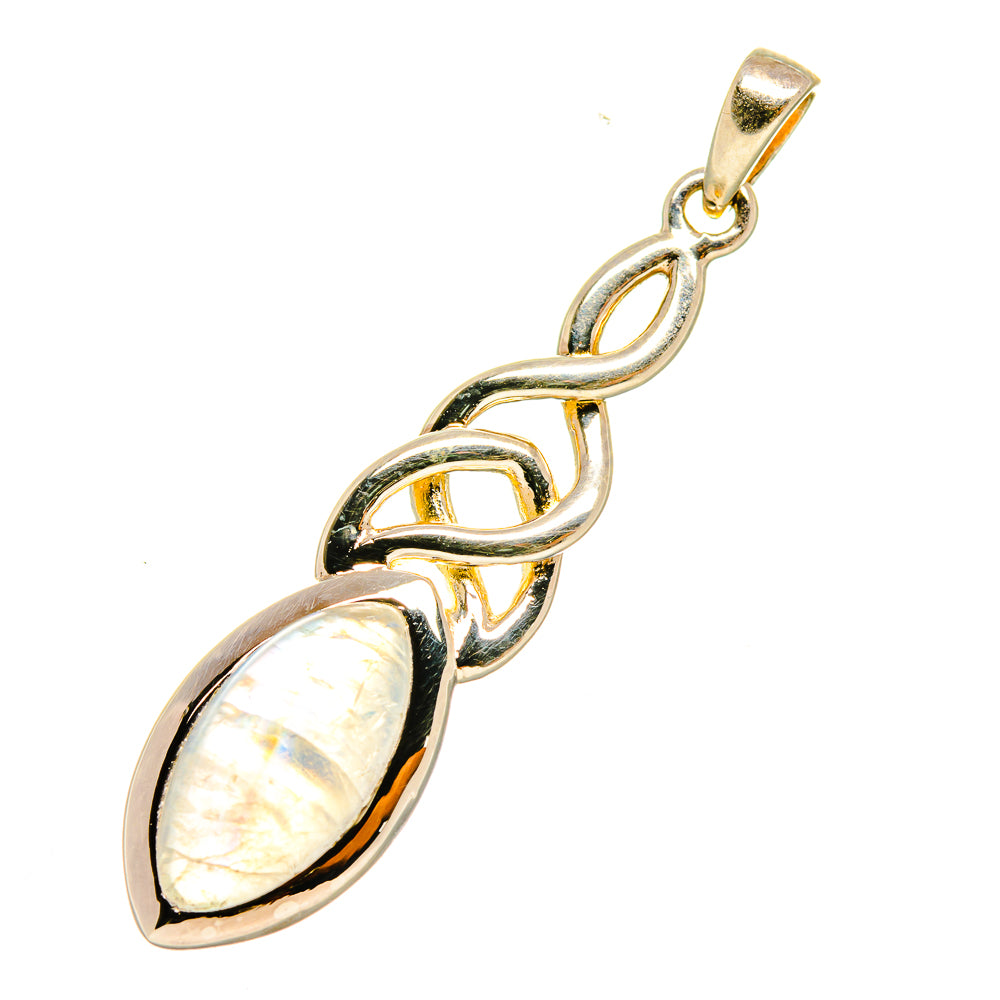 Rainbow Moonstone Pendants handcrafted by Ana Silver Co - PD6146
