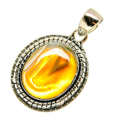 Botswana Agate Pendants handcrafted by Ana Silver Co - PD6155 - Photo 2
