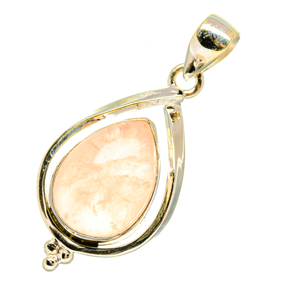Rose Quartz Pendants handcrafted by Ana Silver Co - PD6177
