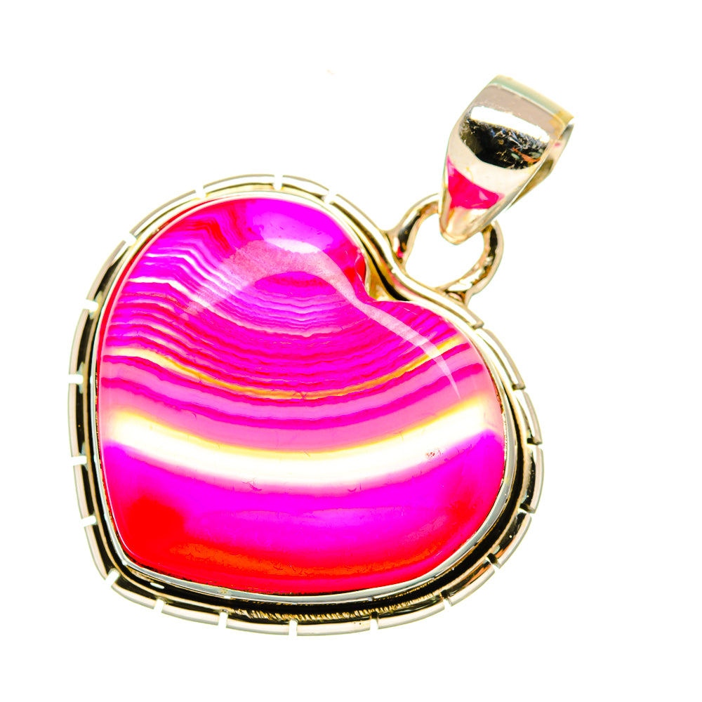Pink Botswana Agate Pendants handcrafted by Ana Silver Co - PD6188