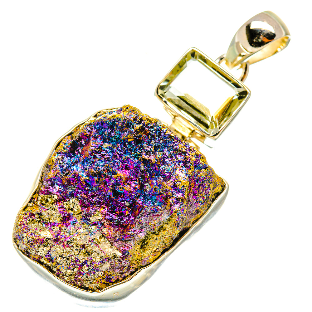 Titanium Druzy Pendants handcrafted by Ana Silver Co - PD6204