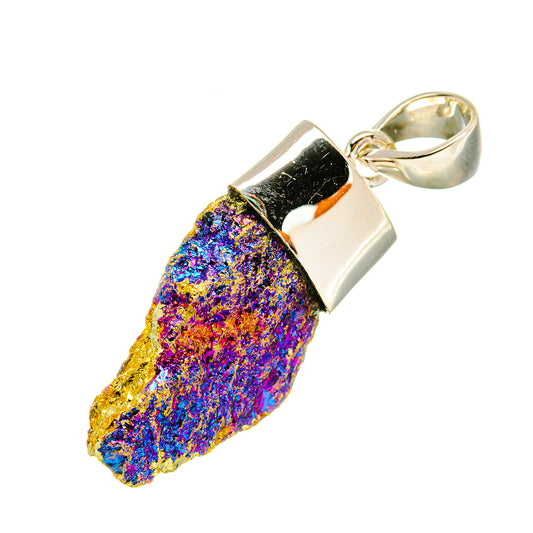 Titanium Druzy Pendants handcrafted by Ana Silver Co - PD6209