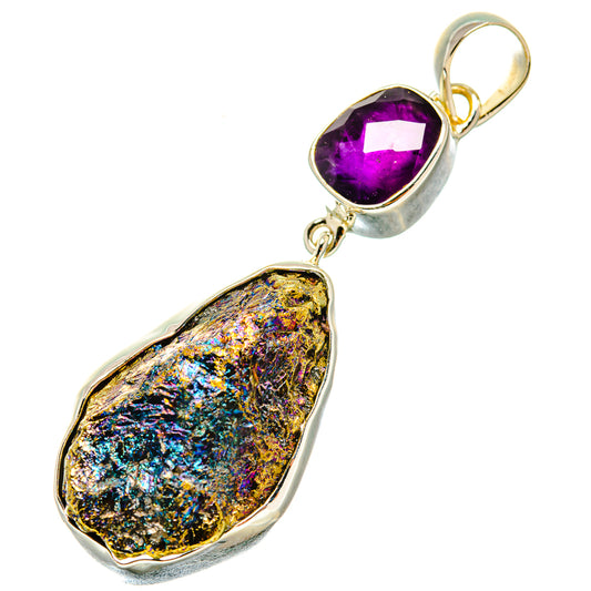Titanium Druzy Pendants handcrafted by Ana Silver Co - PD6214
