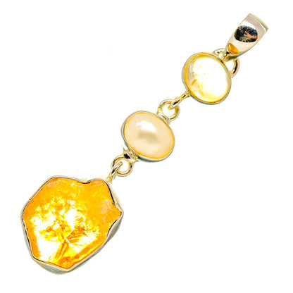 Citrine Pendants handcrafted by Ana Silver Co - PD6219