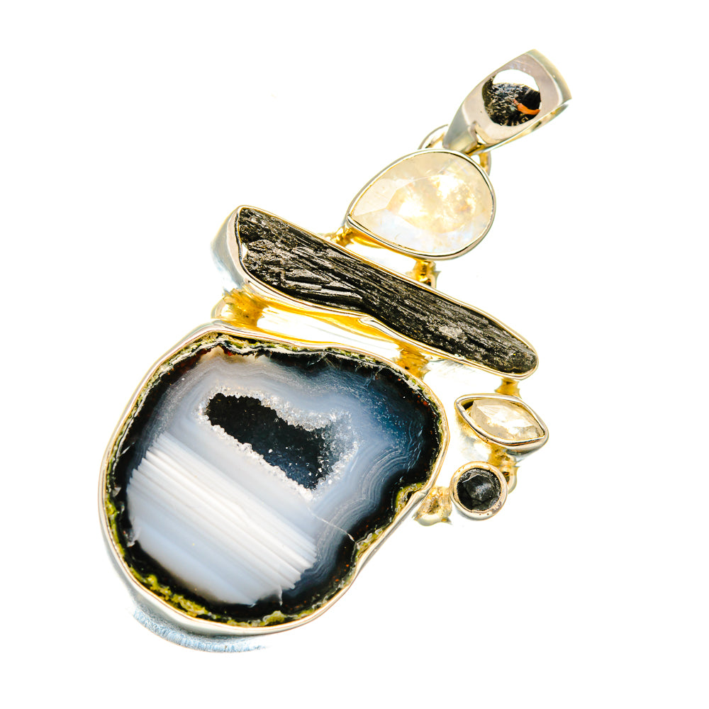 Coconut Geode Druzy Pendants handcrafted by Ana Silver Co - PD6238