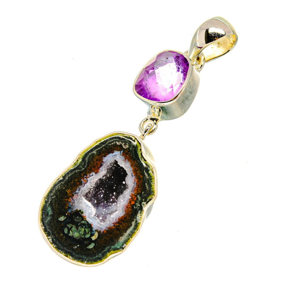 Geode Slice Pendants handcrafted by Ana Silver Co - PD6243