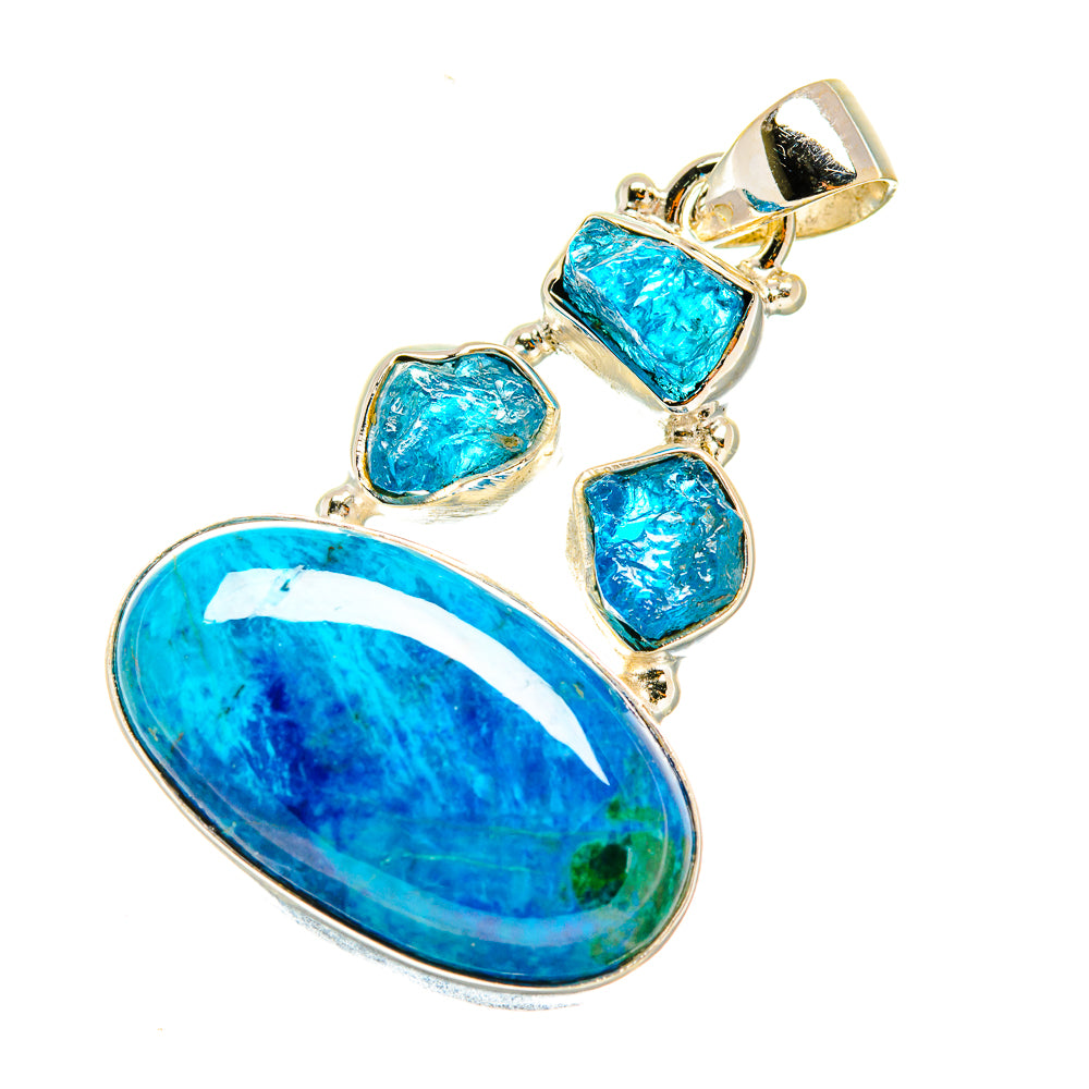 Chrysocolla Pendants handcrafted by Ana Silver Co - PD6262