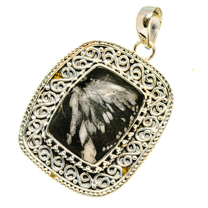Chrysanthemum Stone Pendants handcrafted by Ana Silver Co - PD6287