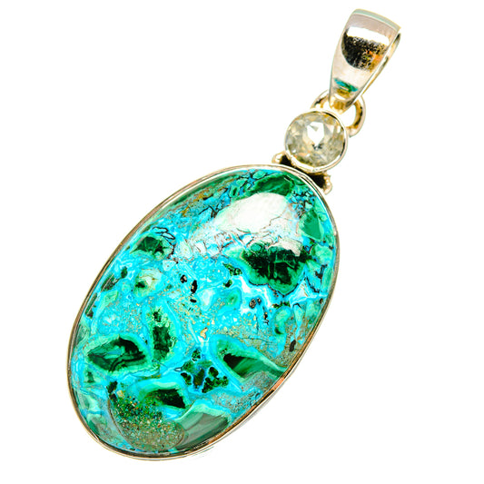 Chrysocolla Pendants handcrafted by Ana Silver Co - PD6296