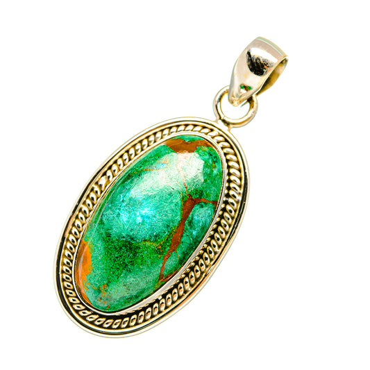 Chrysocolla Pendants handcrafted by Ana Silver Co - PD6298