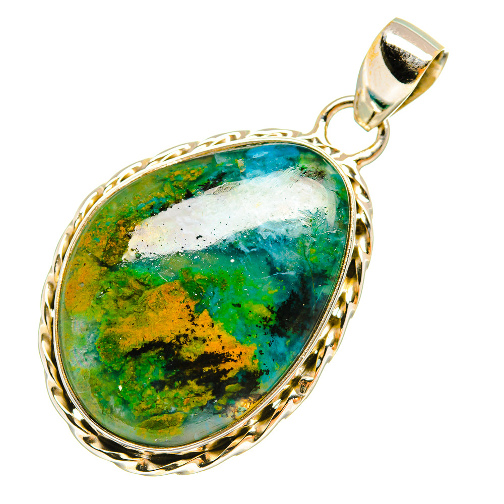 Peruvian Opal Pendants handcrafted by Ana Silver Co - PD6302