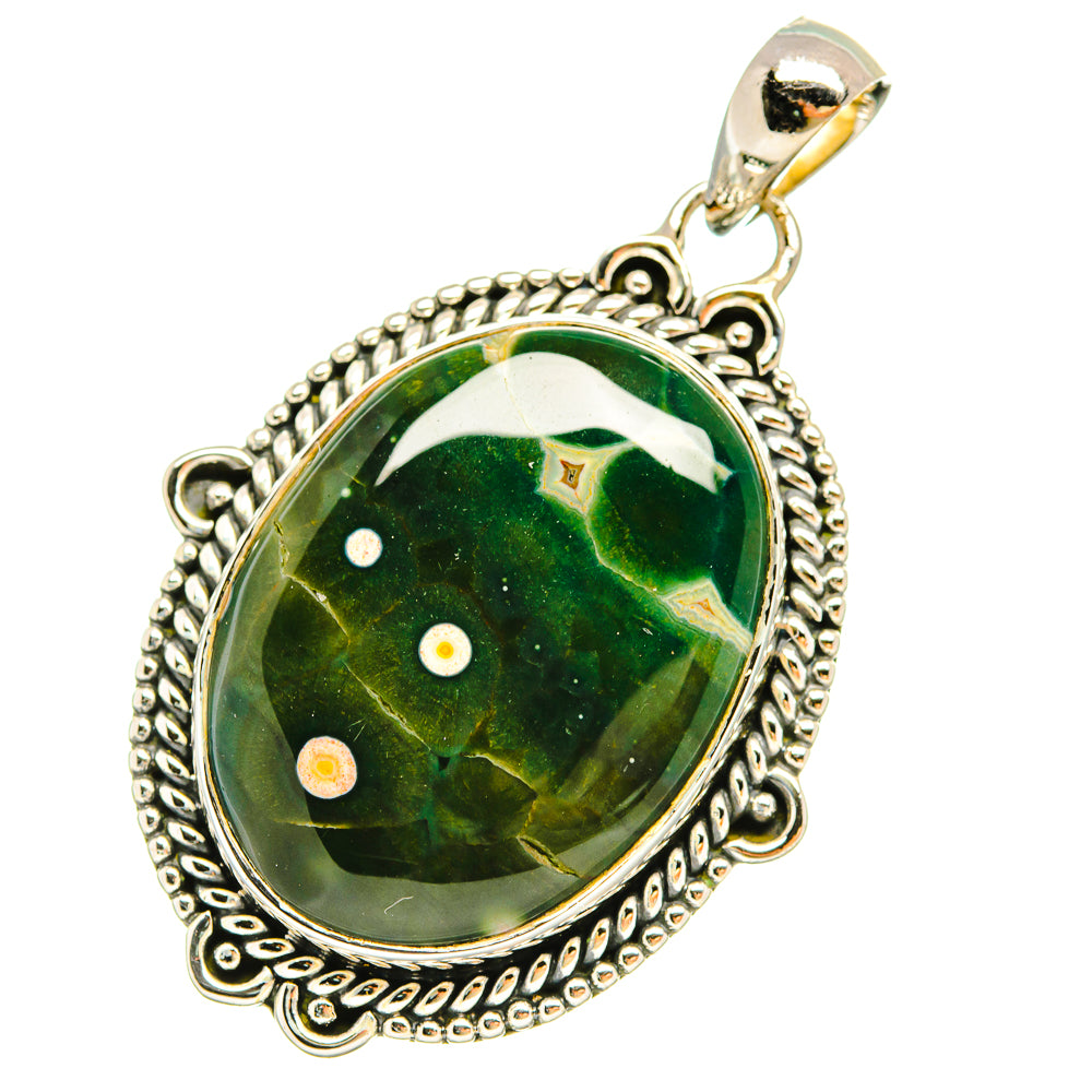 Ocean Jasper Pendants handcrafted by Ana Silver Co - PD6309