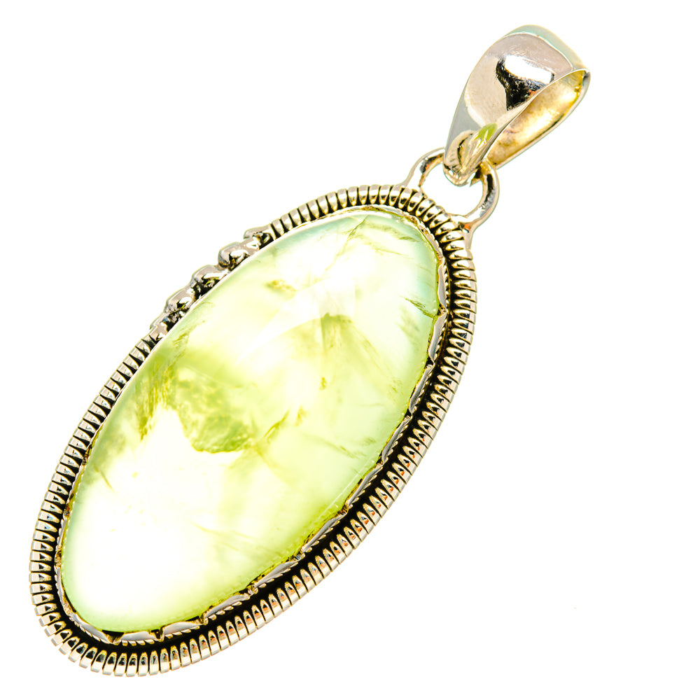 Prehnite Pendants handcrafted by Ana Silver Co - PD6310