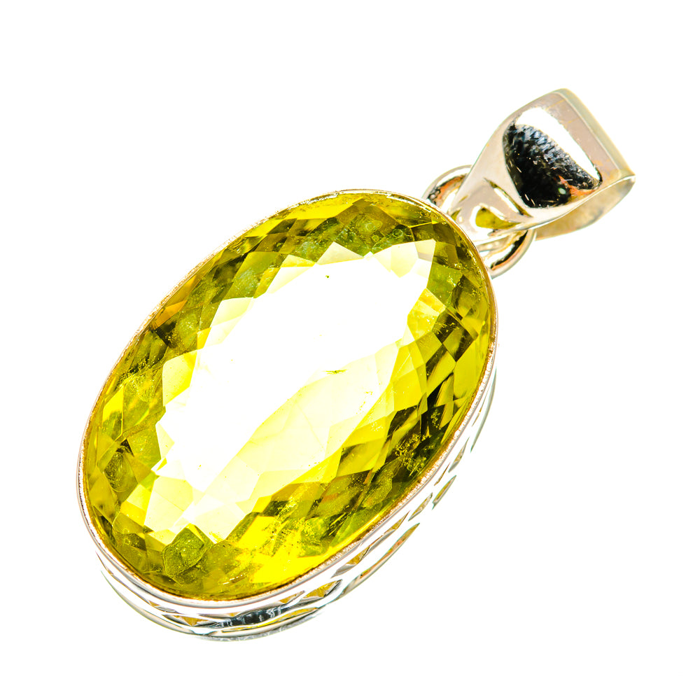 Olive Quartz Pendants handcrafted by Ana Silver Co - PD6311