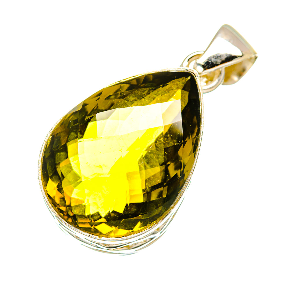 Olive Quartz Pendants handcrafted by Ana Silver Co - PD6313