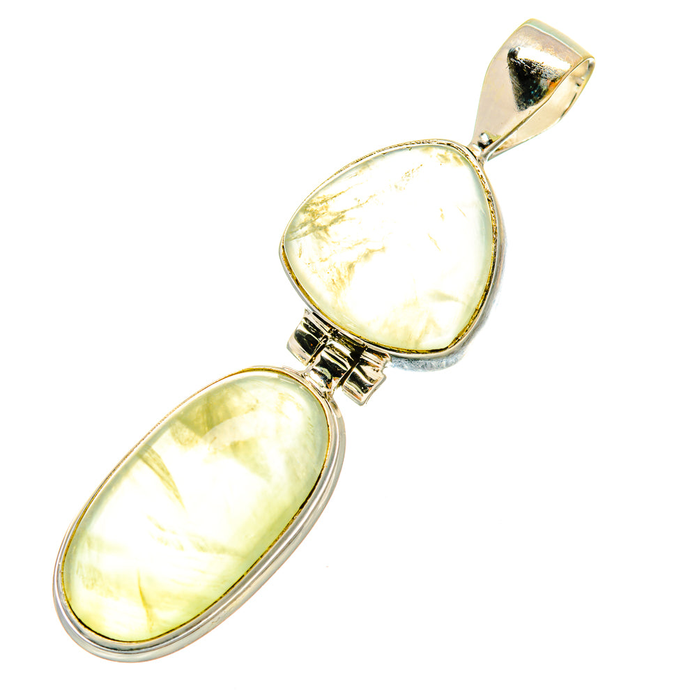 Prehnite Pendants handcrafted by Ana Silver Co - PD6314 - Photo 2