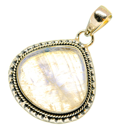 Rainbow Moonstone Pendants handcrafted by Ana Silver Co - PD6335