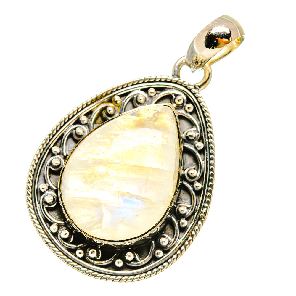 Rainbow Moonstone Pendants handcrafted by Ana Silver Co - PD6336