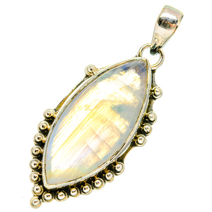 Rainbow Moonstone Pendants handcrafted by Ana Silver Co - PD6337