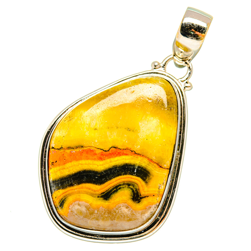Bumble Bee Jasper Pendants handcrafted by Ana Silver Co - PD6363