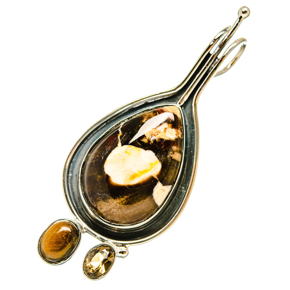 Peanut Wood Jasper Pendants handcrafted by Ana Silver Co - PD6381