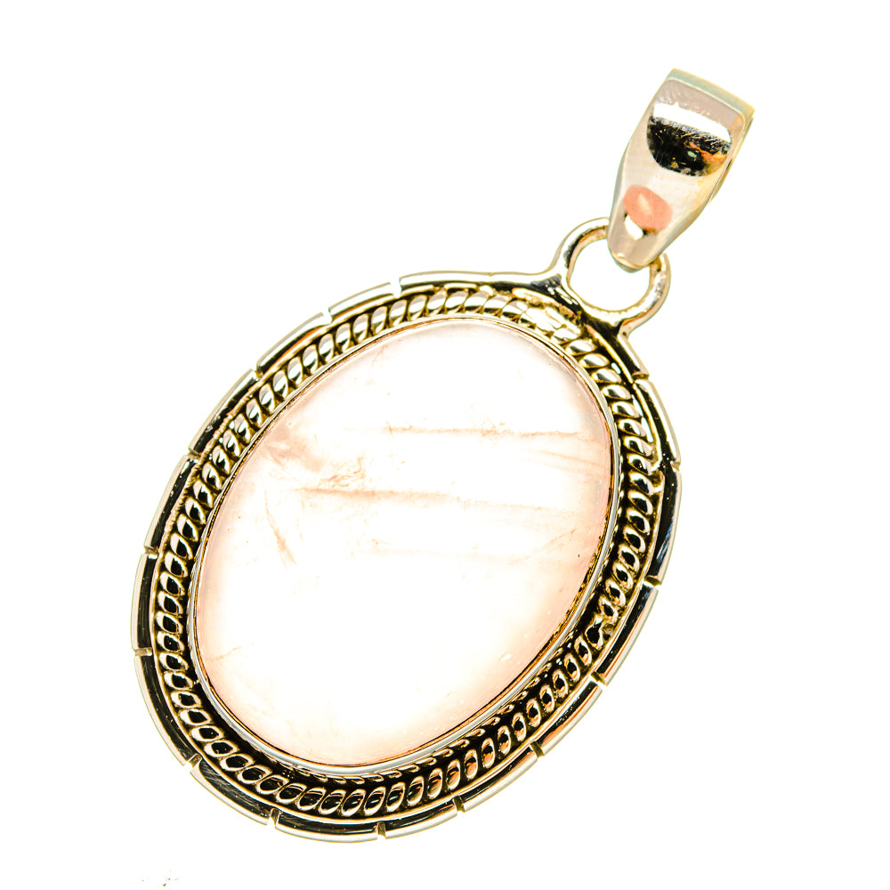 Rose Quartz Pendants handcrafted by Ana Silver Co - PD6389