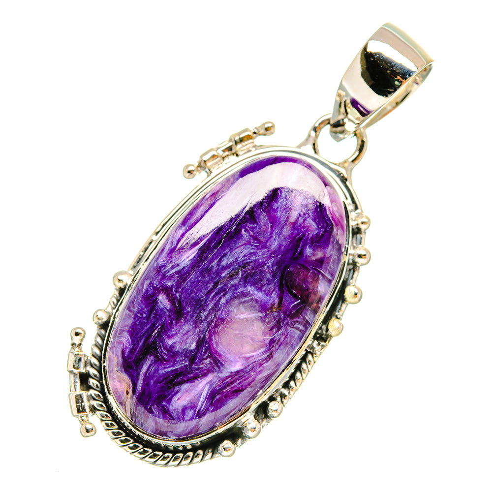 Charoite Pendants handcrafted by Ana Silver Co - PD6401