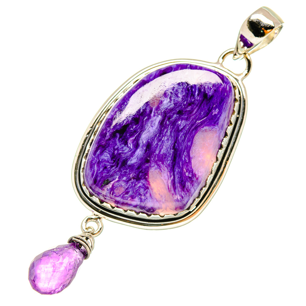 Charoite Pendants handcrafted by Ana Silver Co - PD6406