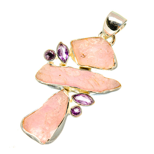 Kunzite Pendants handcrafted by Ana Silver Co - PD6409