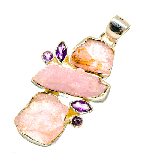 Kunzite Pendants handcrafted by Ana Silver Co - PD6410
