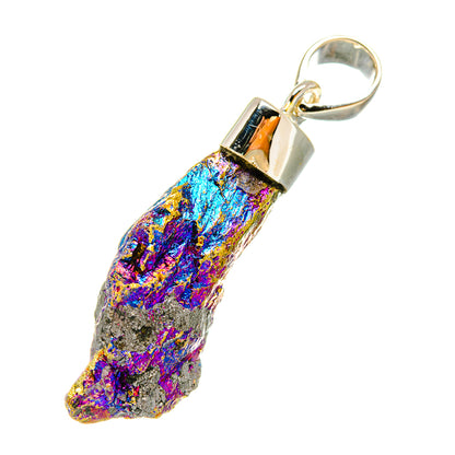 Titanium Sunshine Druzy Pendants handcrafted by Ana Silver Co - PD6416