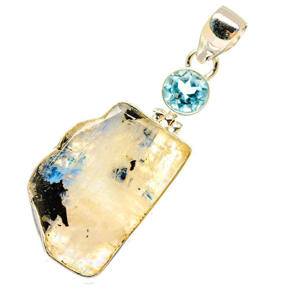 Rainbow Moonstone Pendants handcrafted by Ana Silver Co - PD6419