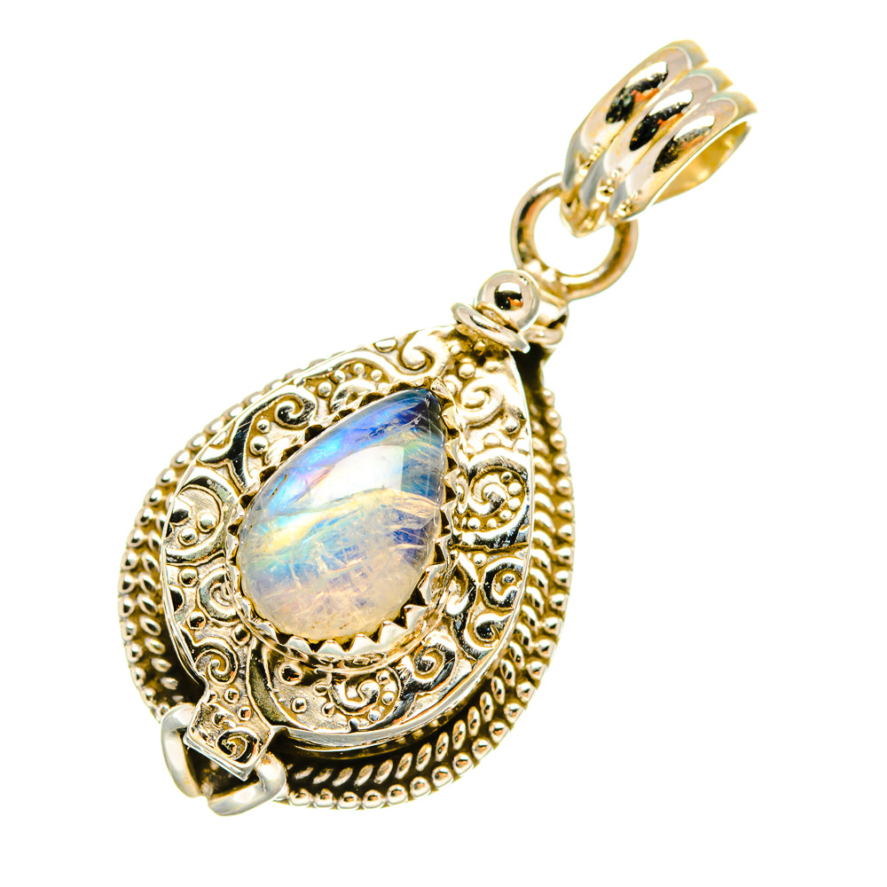 Rainbow Moonstone Pendants handcrafted by Ana Silver Co - PD6455