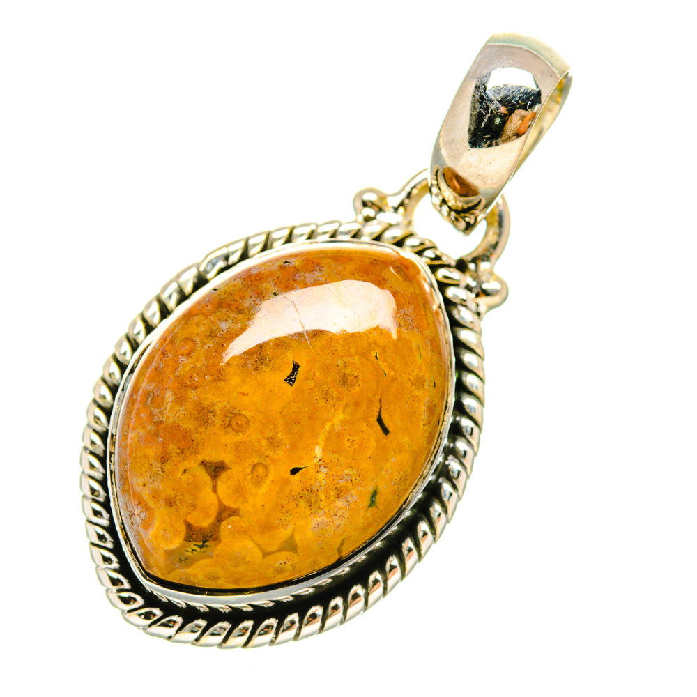 Ocean Jasper Pendants handcrafted by Ana Silver Co - PD6500 - Photo 2