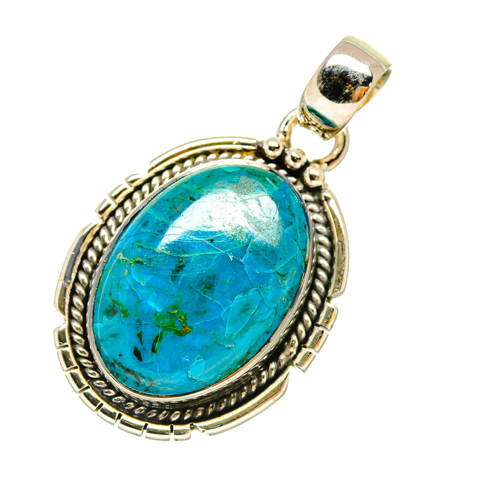 Chrysocolla Pendants handcrafted by Ana Silver Co - PD6525