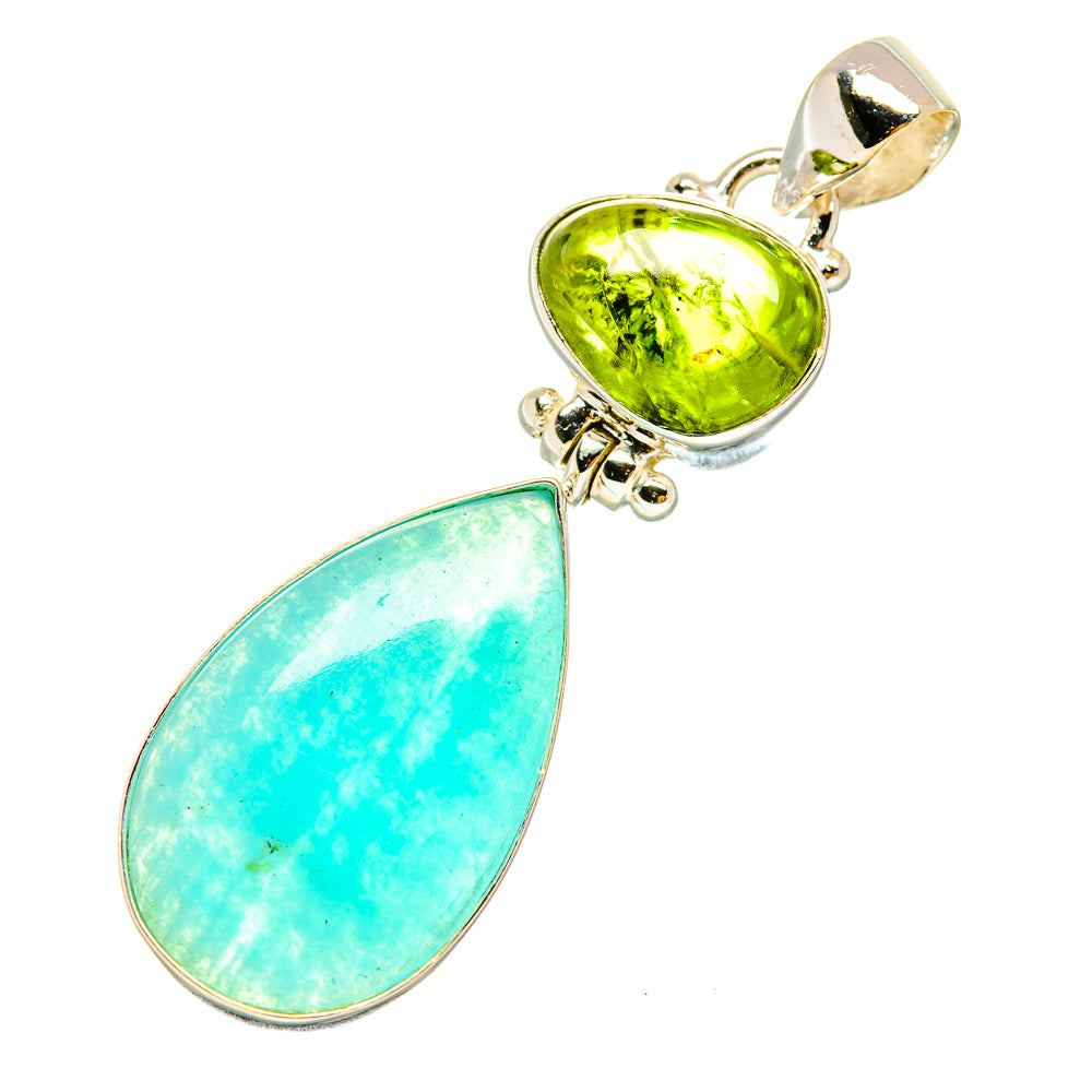 Peruvian Opal Pendants handcrafted by Ana Silver Co - PD6531