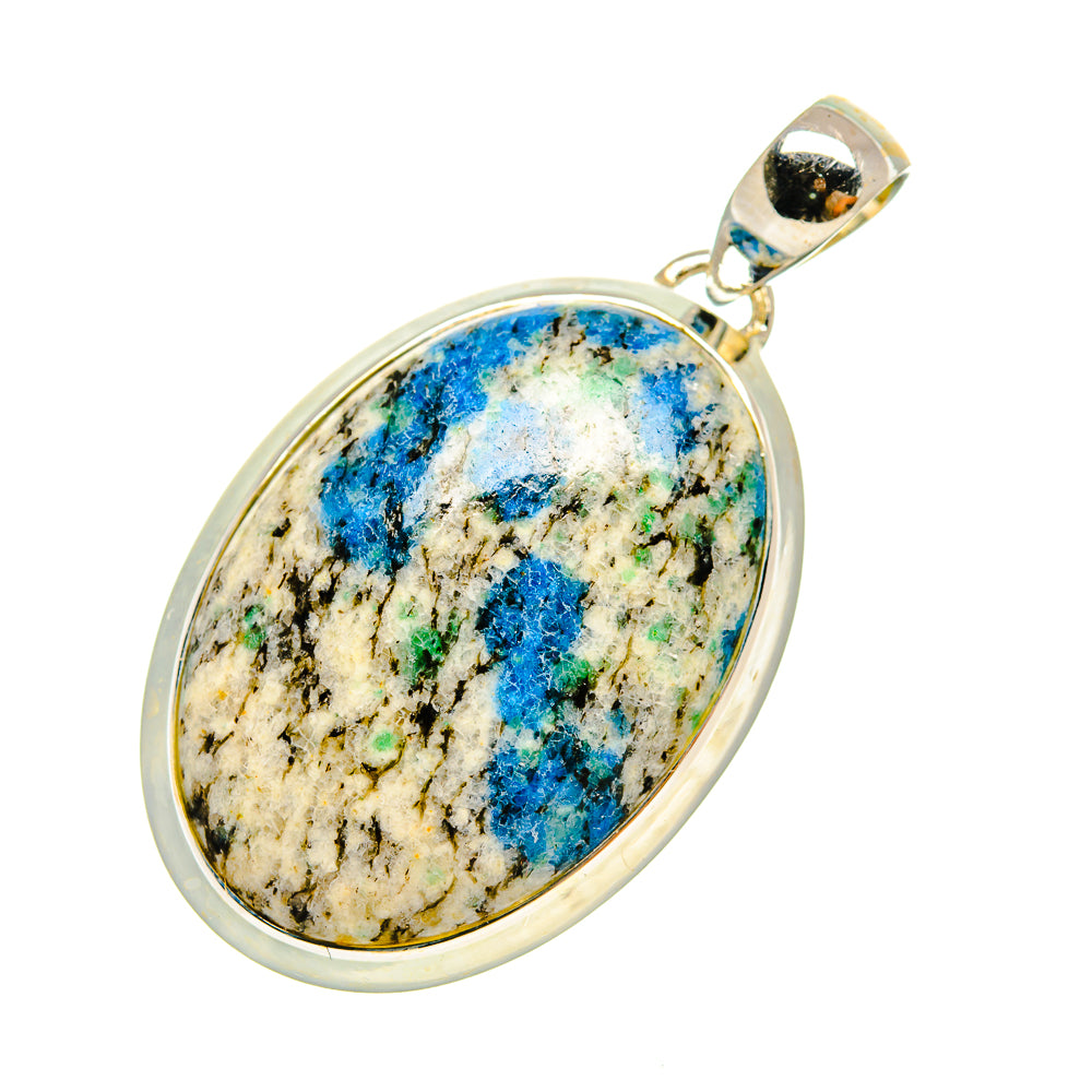 K2 Blue Azurite Pendants handcrafted by Ana Silver Co - PD6541