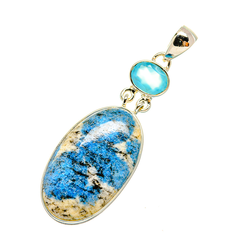 K2 Blue Azurite Pendants handcrafted by Ana Silver Co - PD6544