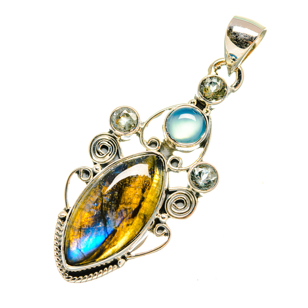 Labradorite Pendants handcrafted by Ana Silver Co - PD6561
