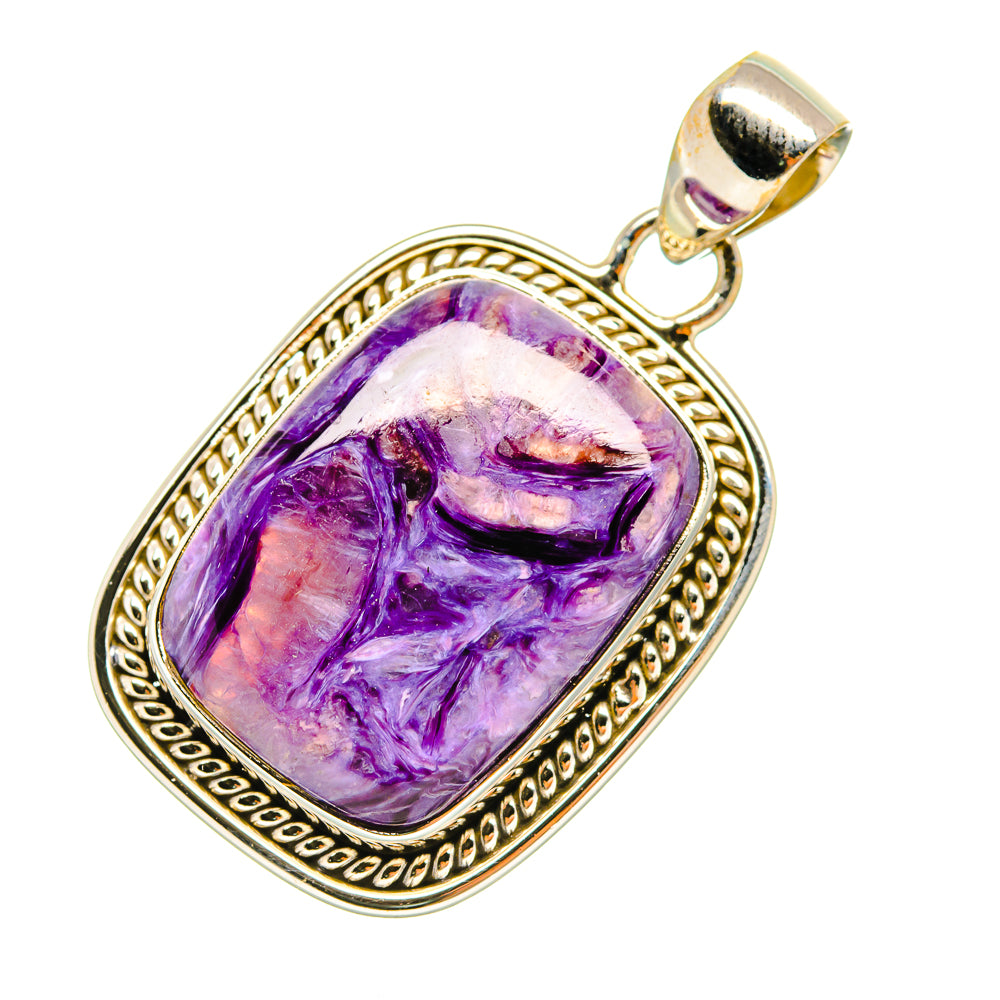 Charoite Pendants handcrafted by Ana Silver Co - PD6573